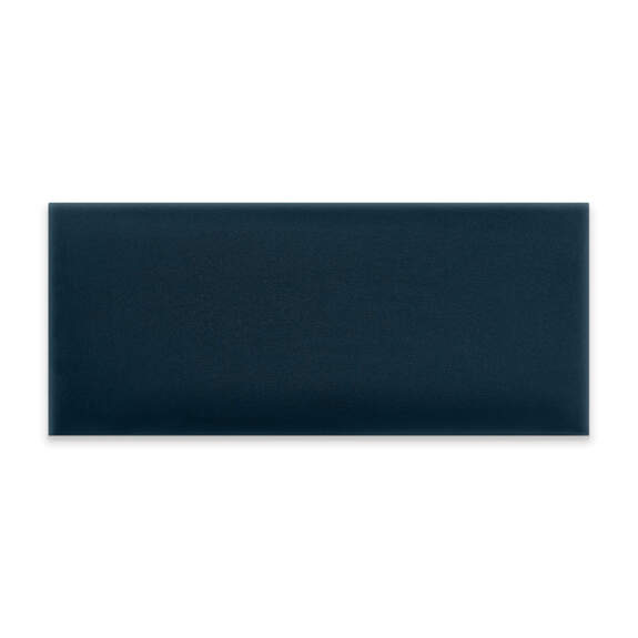 Panneau mural capitonné 70x30 bleu marine rectangle