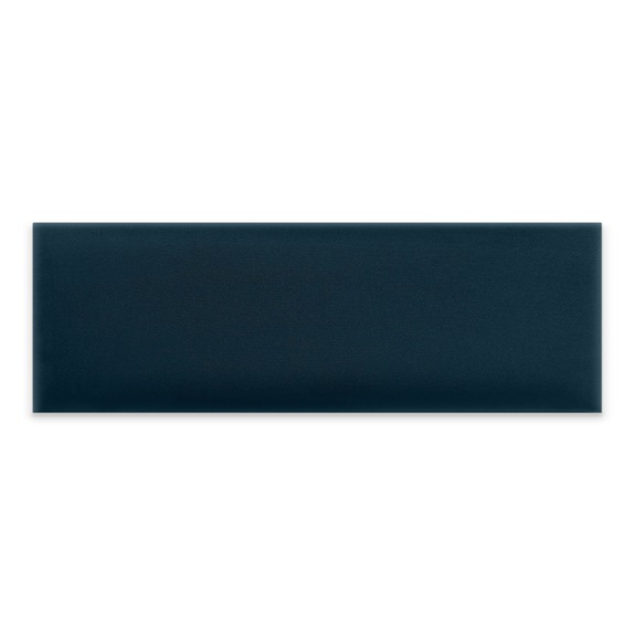 Panneau mural capitonné 90x30 bleu marine rectangle