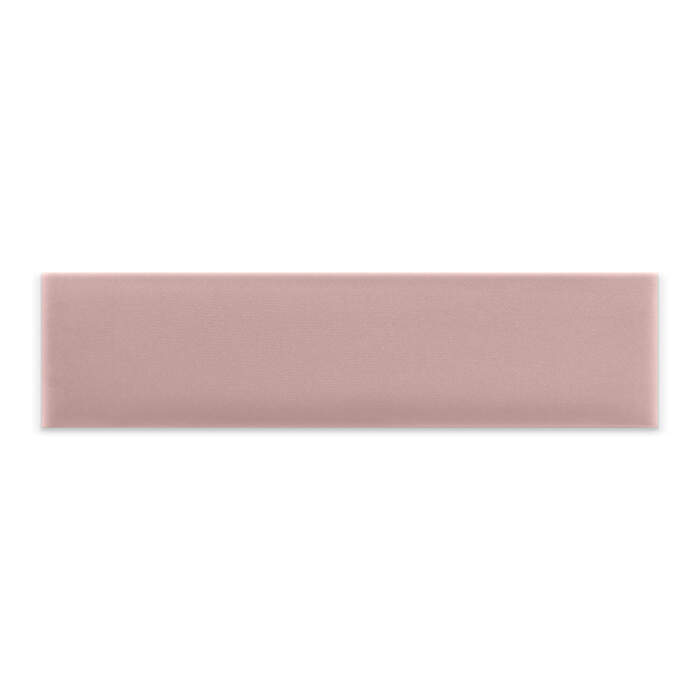 Panneau mural capitonné 80x20 rose rectangle