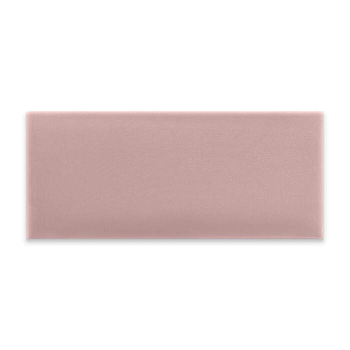 Panneau mural capitonné 70x30 rose rectangle