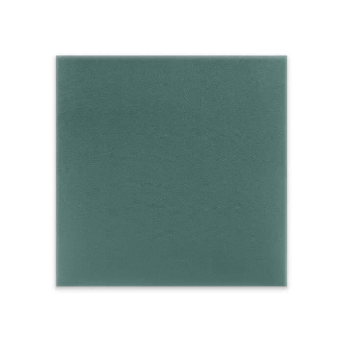 Panneau mural capitonné 40x40 turquoise carré