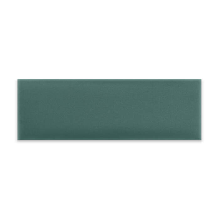 Panneau mural capitonné 60x20 turquoise rectangle