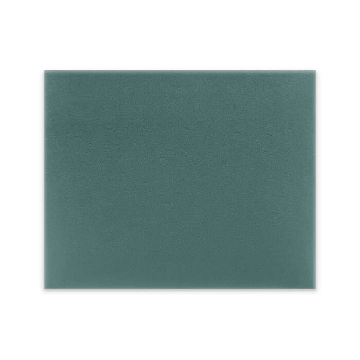 Panneau mural capitonné 50x40 turquoise rectangle