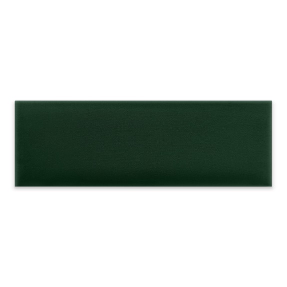 Panneau mural capitonné 90x30 vert bouteille rectangle