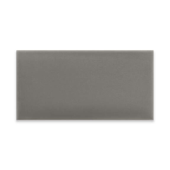 Panneau mural capitonné 60x30 gris clair rectangle