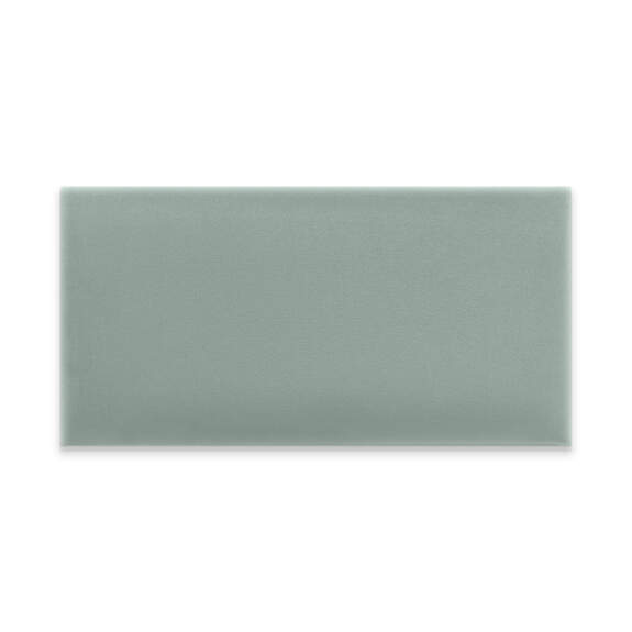 Panneau mural capitonné 60x30 vert menthe rectangle