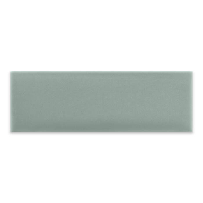 Panneau mural capitonné 90x30 vert menthe rectangle