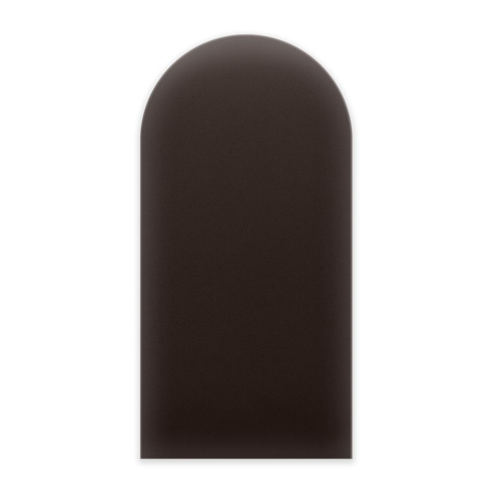 Panneau mural capitonné éco-cuir 30x60 clôture marron