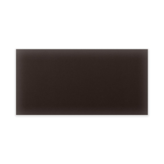 Panneau mural capitonné éco-cuir 60x30 rectangle marron