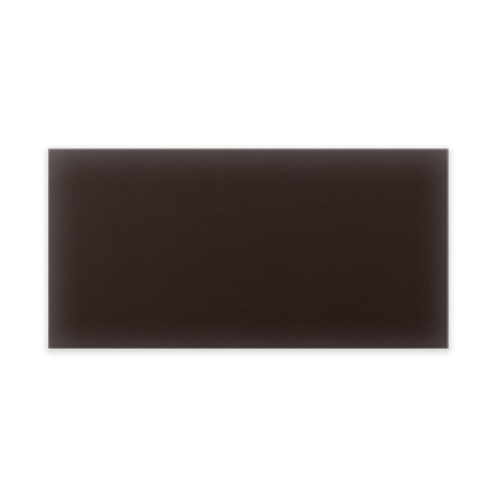 Panneau mural capitonné éco-cuir 60x30 rectangle marron