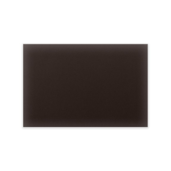Panneau mural capitonné éco-cuir 60x40 rectangle marron