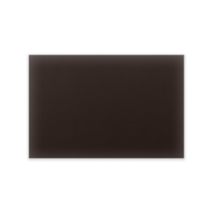 Panneau mural capitonné éco-cuir 60x40 rectangle marron