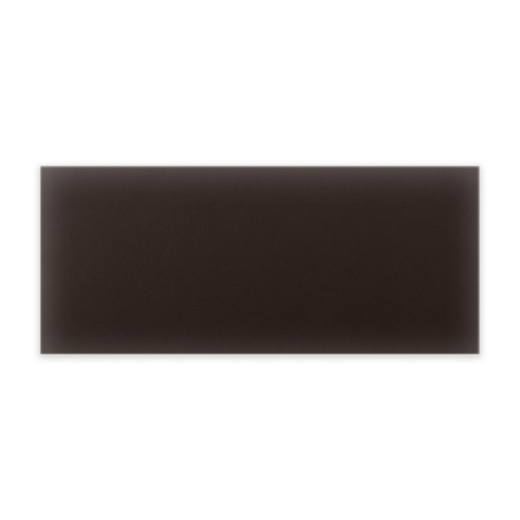 Panneau mural capitonné éco-cuir 70x30 rectangle marron