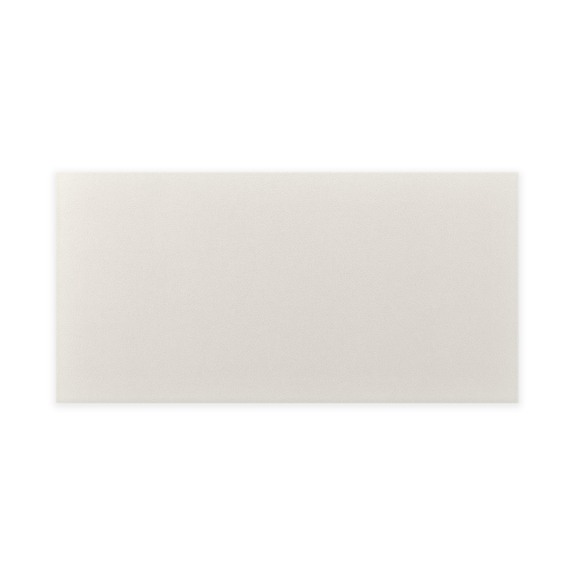 Panneau mural capitonné éco-cuir 60x30 rectangle crème