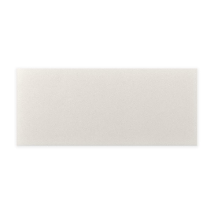 Panneau mural capitonné éco-cuir 70x30 rectangle crème