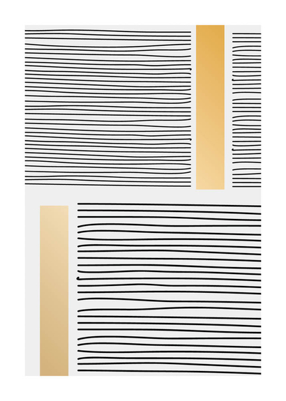 Motif minimaliste en or géométrique