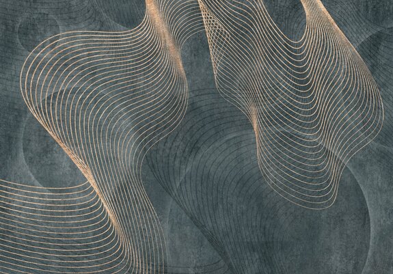 Lignes 3d et formes géométriques sur un fond texturé