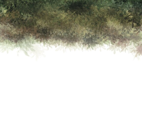 Motif abstrait de feuilles vertes dans un style aquarelle