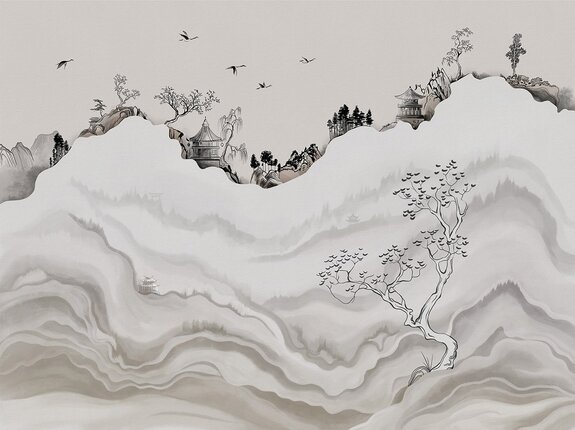 Paysage de style chinoiserie