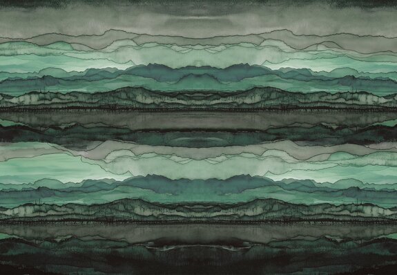 Vagues abstraites divisées dans un style aquarelle