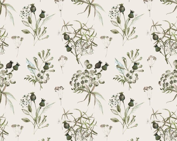 Brins de fleurs sauvages et de plantes