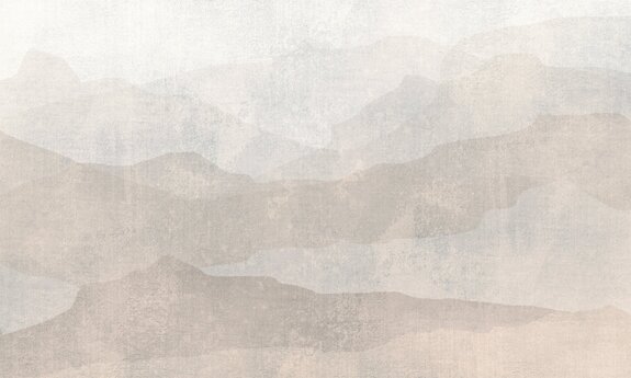 Silhouettes de montagne, paysage minimaliste