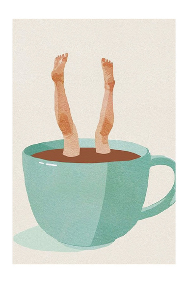 Tasse de café illustration moderne