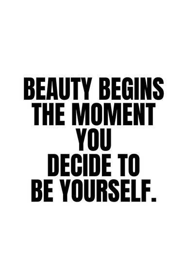 Citation minimaliste sur le fait d’être soi-même