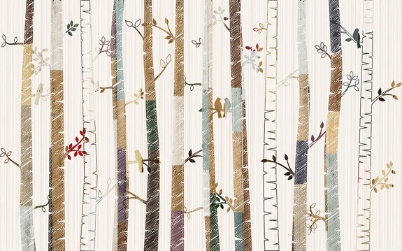 Forêt au style vintage