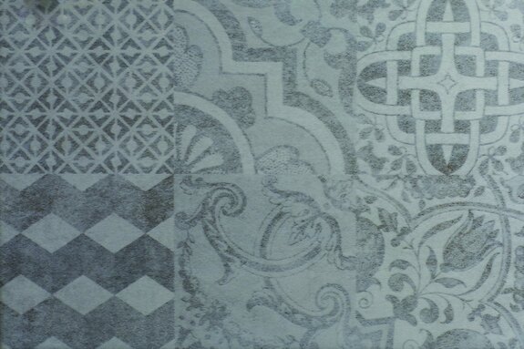 Motif ornemental en gris