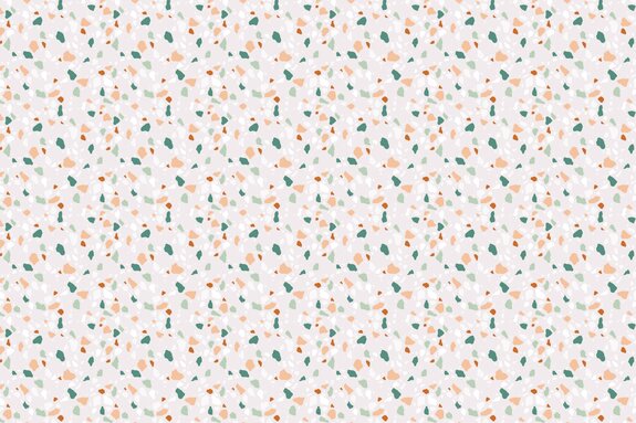 Mosaïque colorée sur fond beige