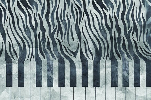 Touches de piano avec imitation zèbre