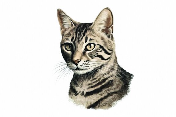 Portrait d'un chat domestique