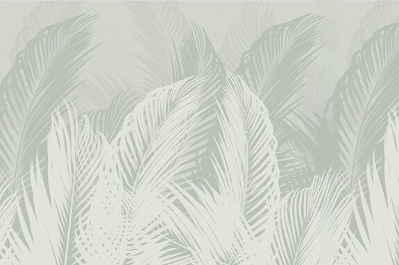 Feuilles de palmier exotiques sur fond clair