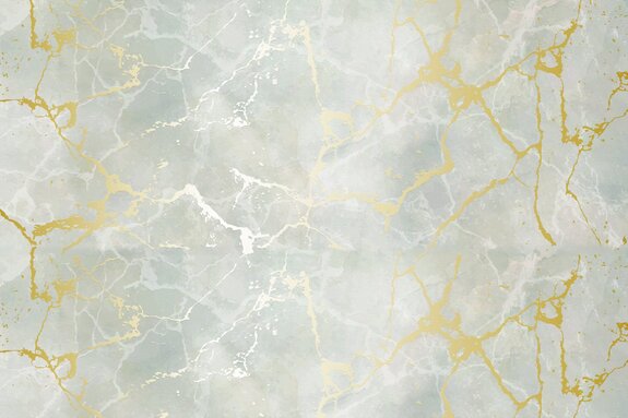 Marbre gris avec ornements dorés