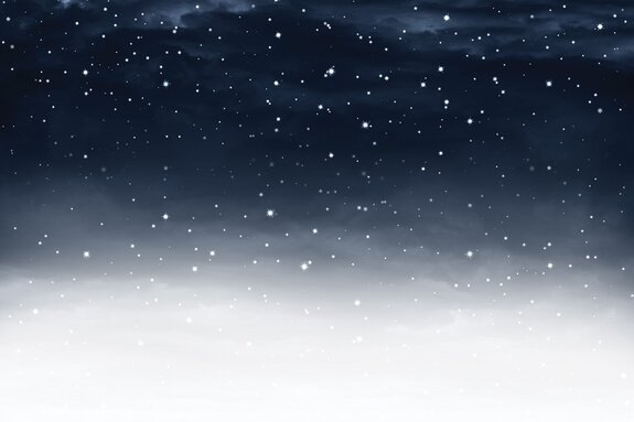 Étoiles dans le ciel nocturne en aquarelle