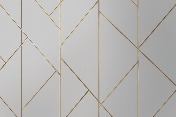 Motif géométrique avec des lignes dorées