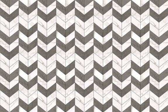 Imitation de carreaux gris et blancs