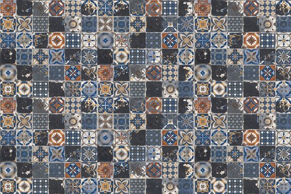 Carreaux carrés ornementaux