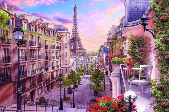 Panorama pittoresque de paris avec la tour eiffel