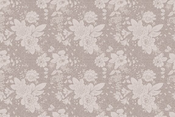 Fleurs subtiles sur fond beige