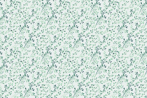 Branches vertes délicates avec des feuilles