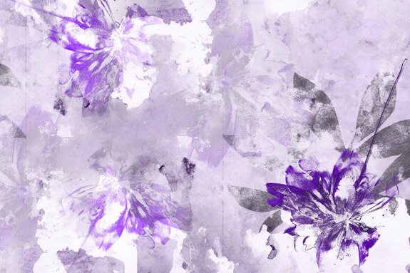 Fleurs délicates dans une composition aquarelle