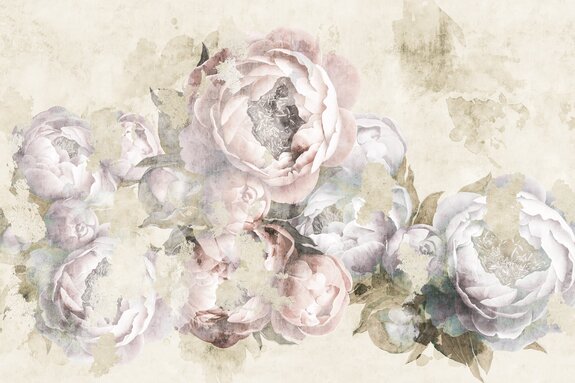 Fleurs délicates de pivoine rose