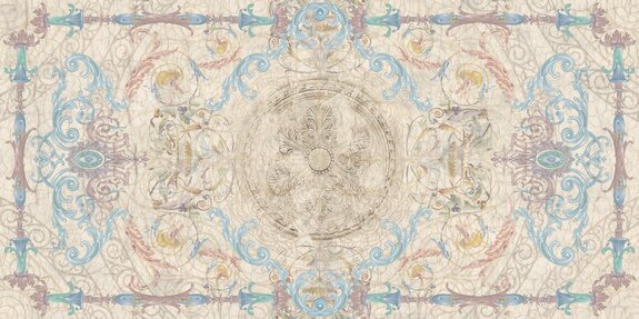 Imitation d'un tapis élégant de style boho