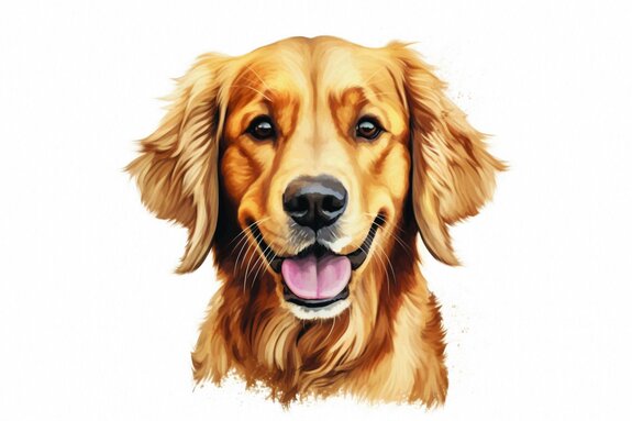 Portrait d’un chien golden retriever