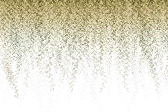 Vignes brunes suspendues avec des feuilles