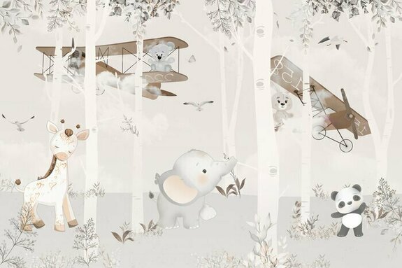 Digital print wallpaper design for kids room