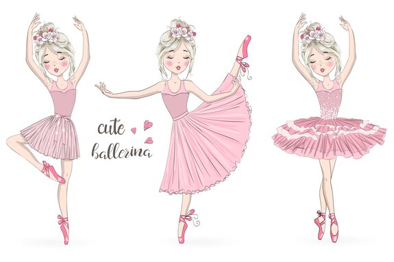 Danseuses de ballet motif pour enfants