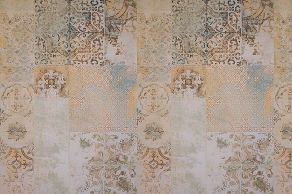 Motif ornemental de carreaux carrés